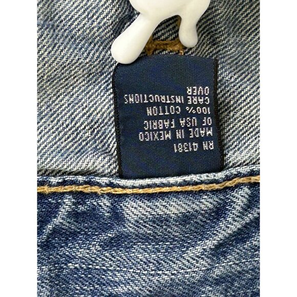 Polo Ralph Lauren Men's Jeans 36x32 Medium Wash Cowboy Bootcut Leg Cotton Denim - Picture 9 of 10